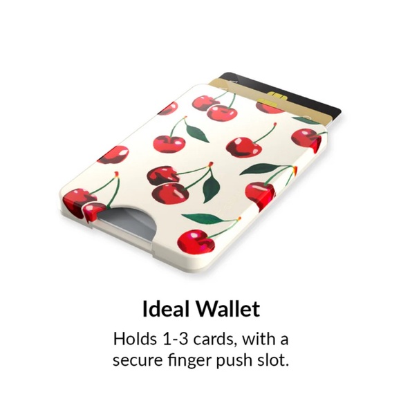 Velvet Caviar Cherry Pattern Phone Wallet/ Card Holder - Picture 7 of 9